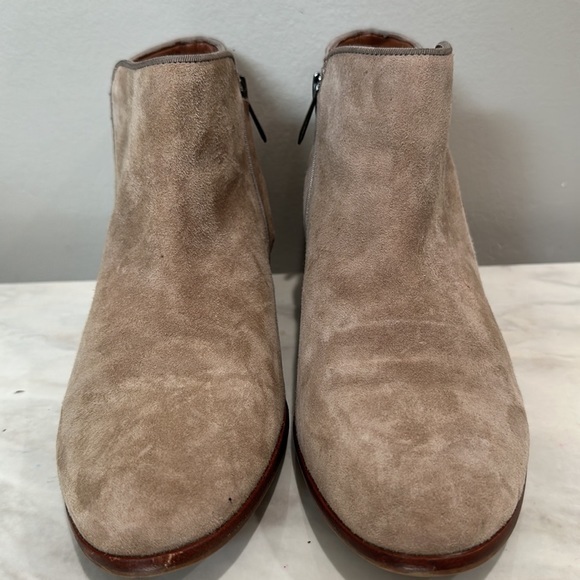 SAM EDELMAN PETTY‎ CONTRAST TRIM BLOCK HEEL ANKLE BOOTS SIZE 8.5 - Picture 6 of 8